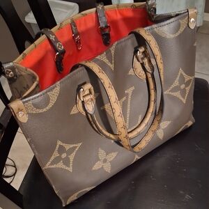 - Louis Vuitton Brown and Tan Women's Tote Bag